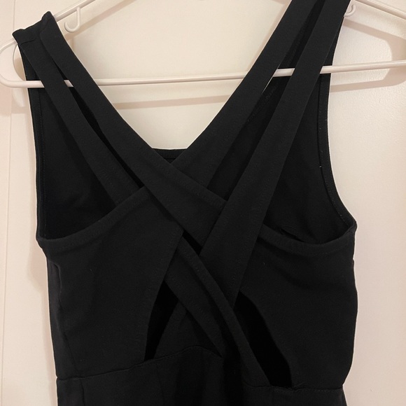 Urban Outfitters Black Bodycon Mini Cross Back Dress - Picture 5 of 5